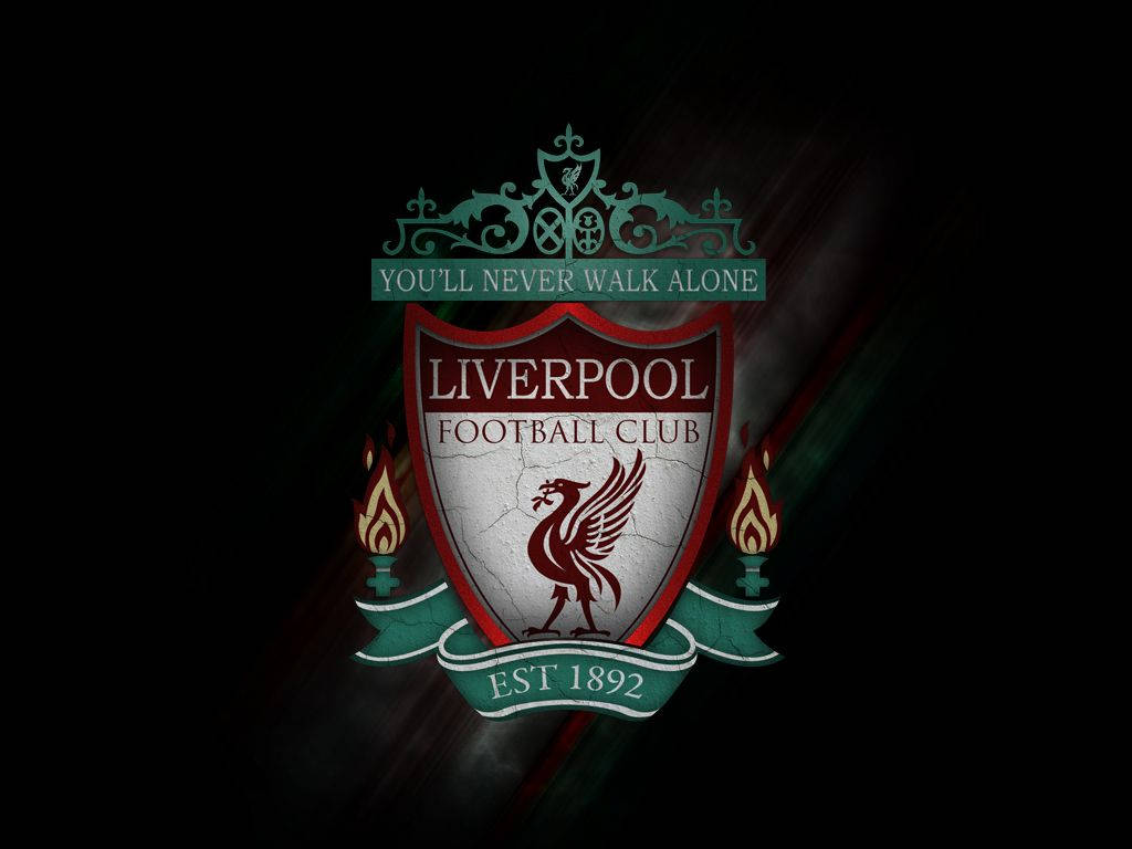 Vintage Liverpool Fc Logo | Under The Red And White Wallpaper