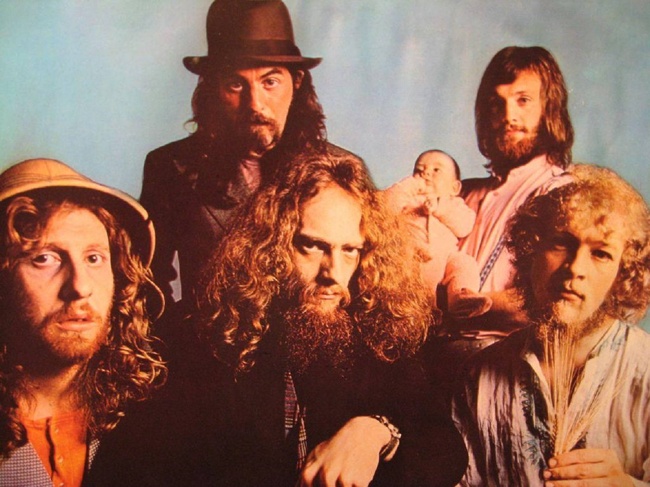 Vintage Throwback Of British Rock Band Jethro Tull From The 1970s Wallpaper