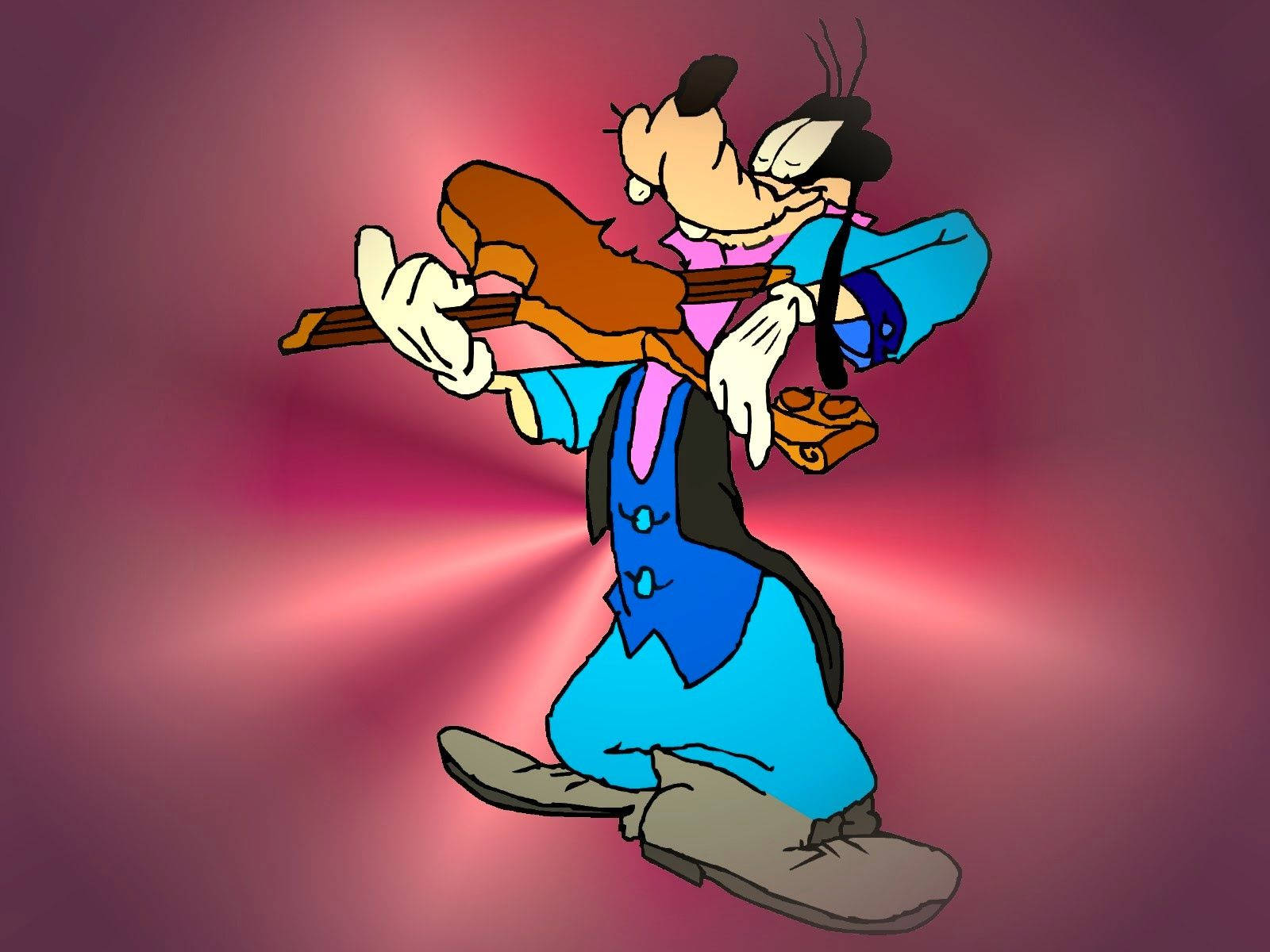 Violet Violinist Goofy Wallpaper