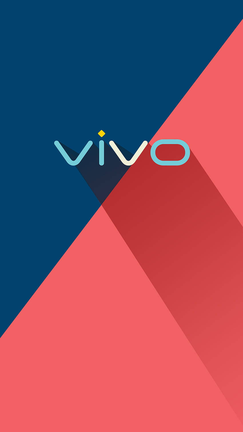 Vivo Logo Diagonal Blue Red Wallpaper