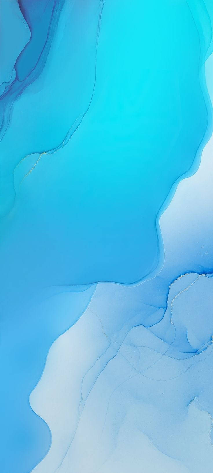 Vivo Y20 Light Blue Waves Wallpaper