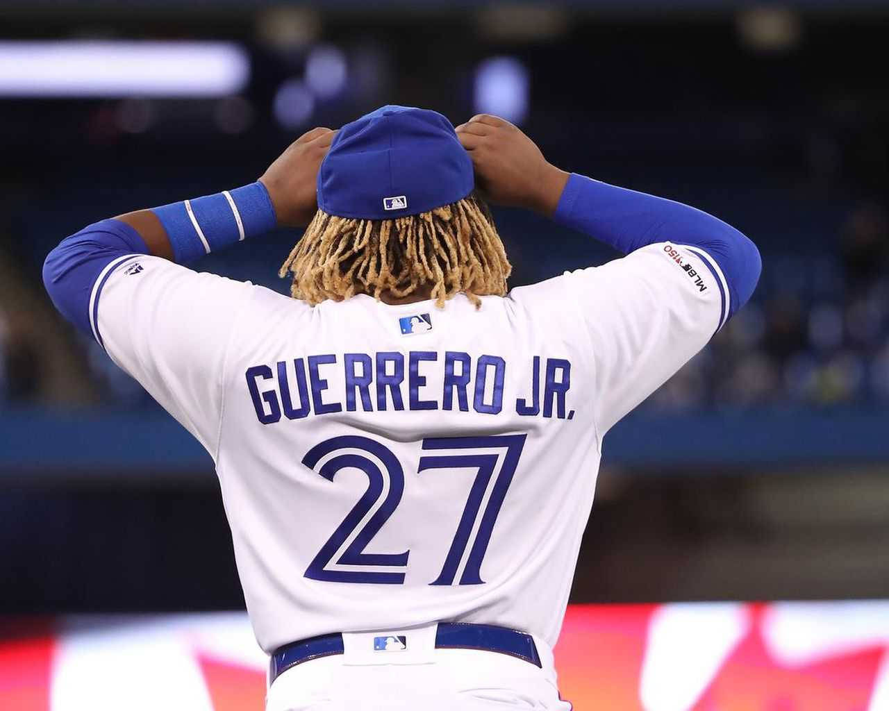 Vladimir Guerrero Jr Back View Wallpaper