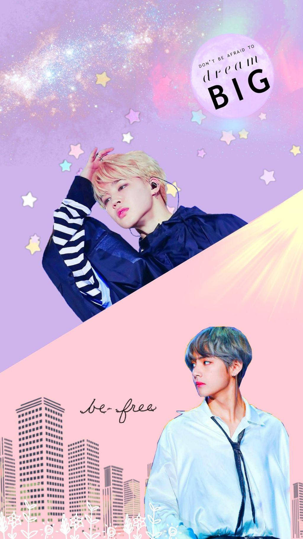 Vmin Manhwa Style Wallpaper