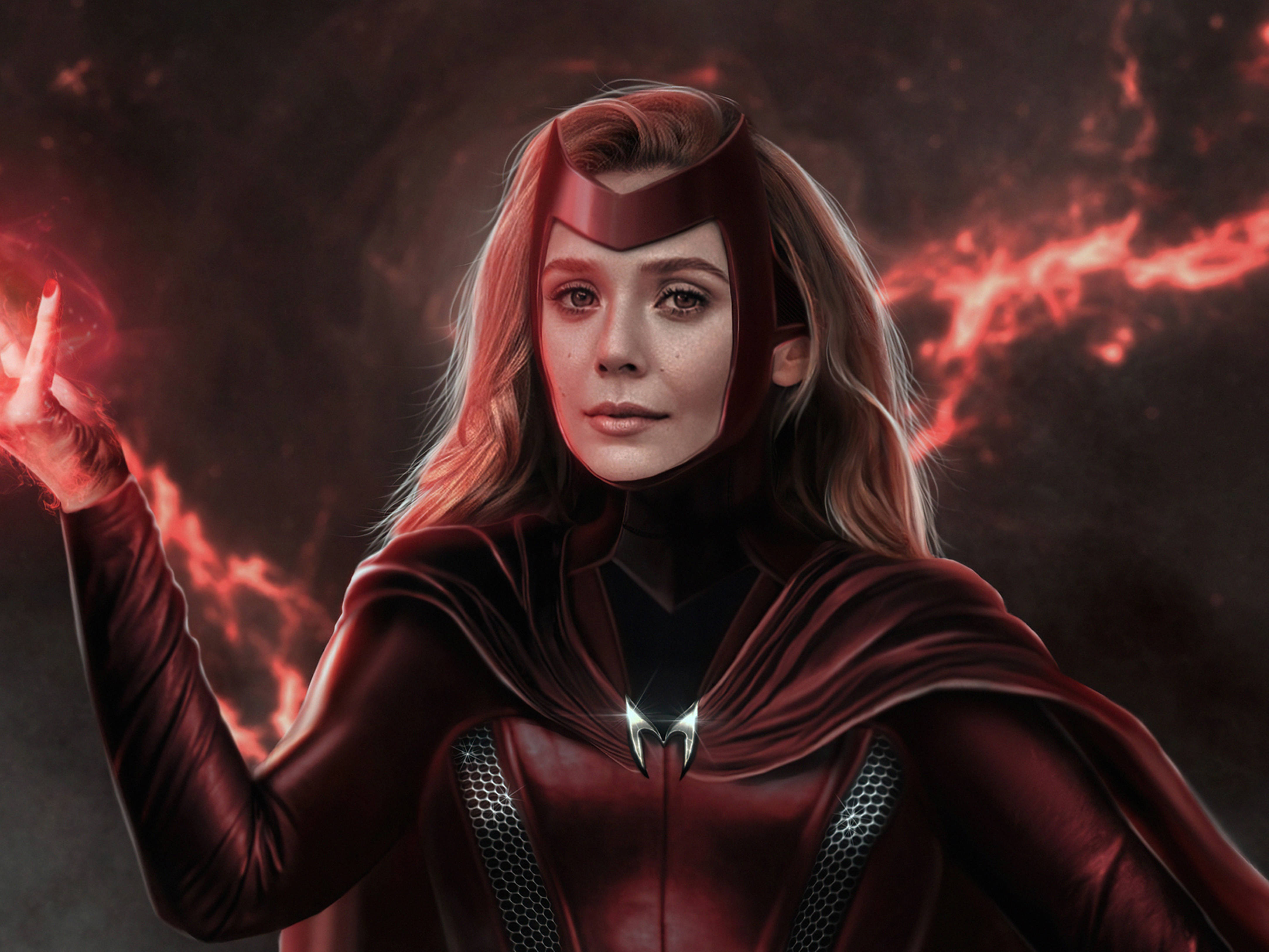 Wanda Elizabeth Olsen 4k Wallpaper