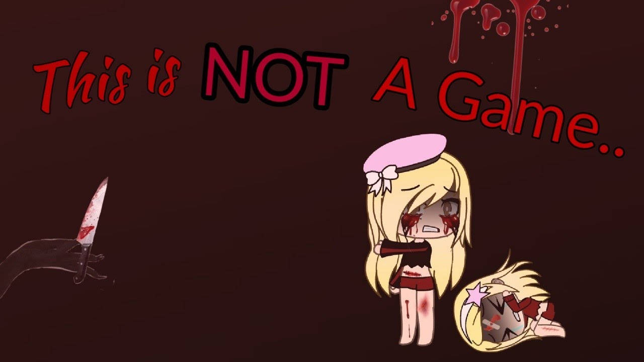 Warning In Gacha Life Wallpaper