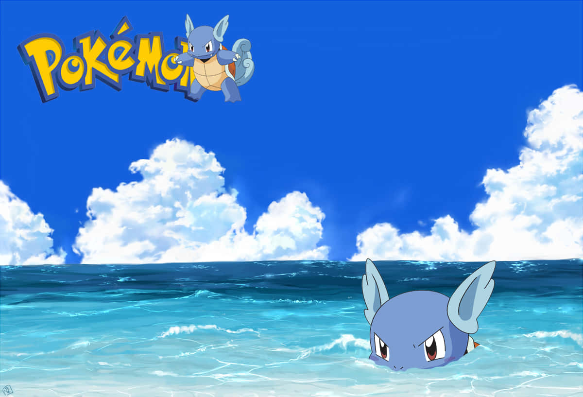 Wartortle Submerged In Water Wallpaper