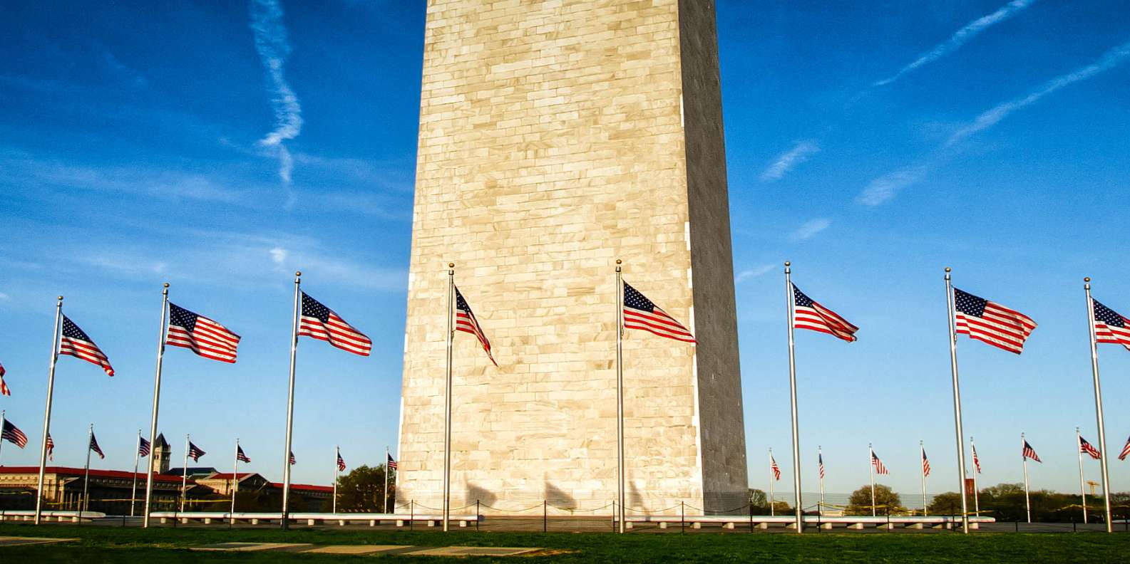 Washington Monument Flag Ring Wallpaper