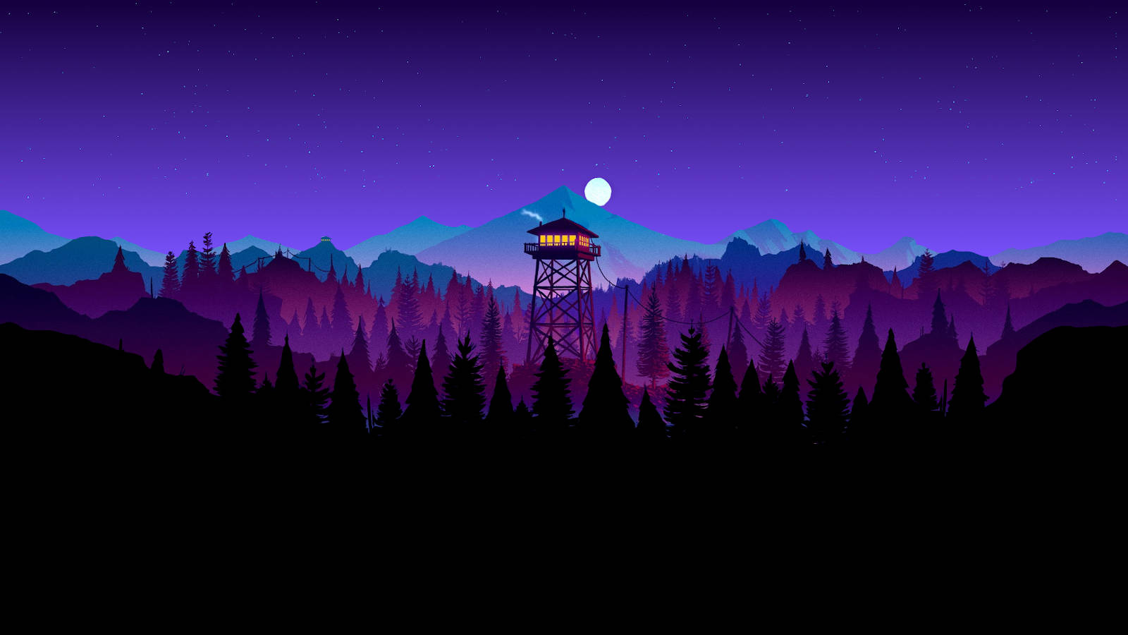 Watchtower In The Evening Wallpaper