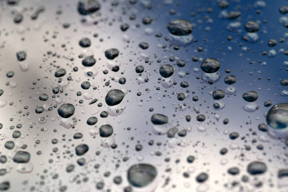 Water Droplets On Window Wallpaper