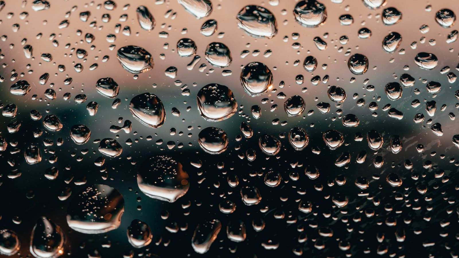 Water Droplets On Window Wallpaper