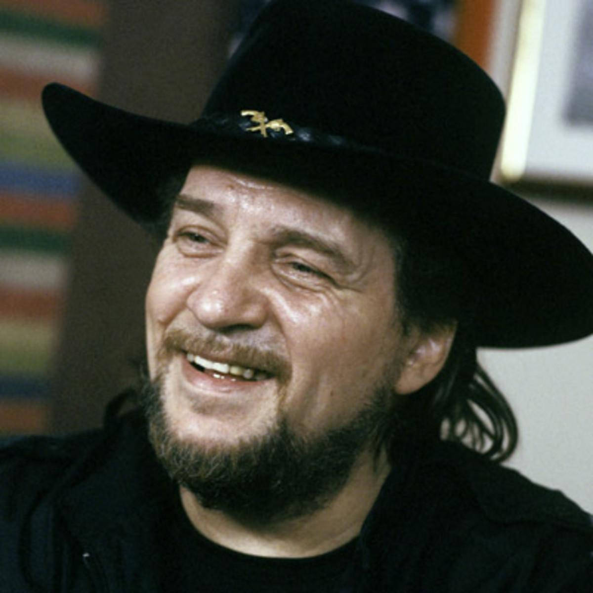 Waylon Jennings Smiling Portrait Wallpaper