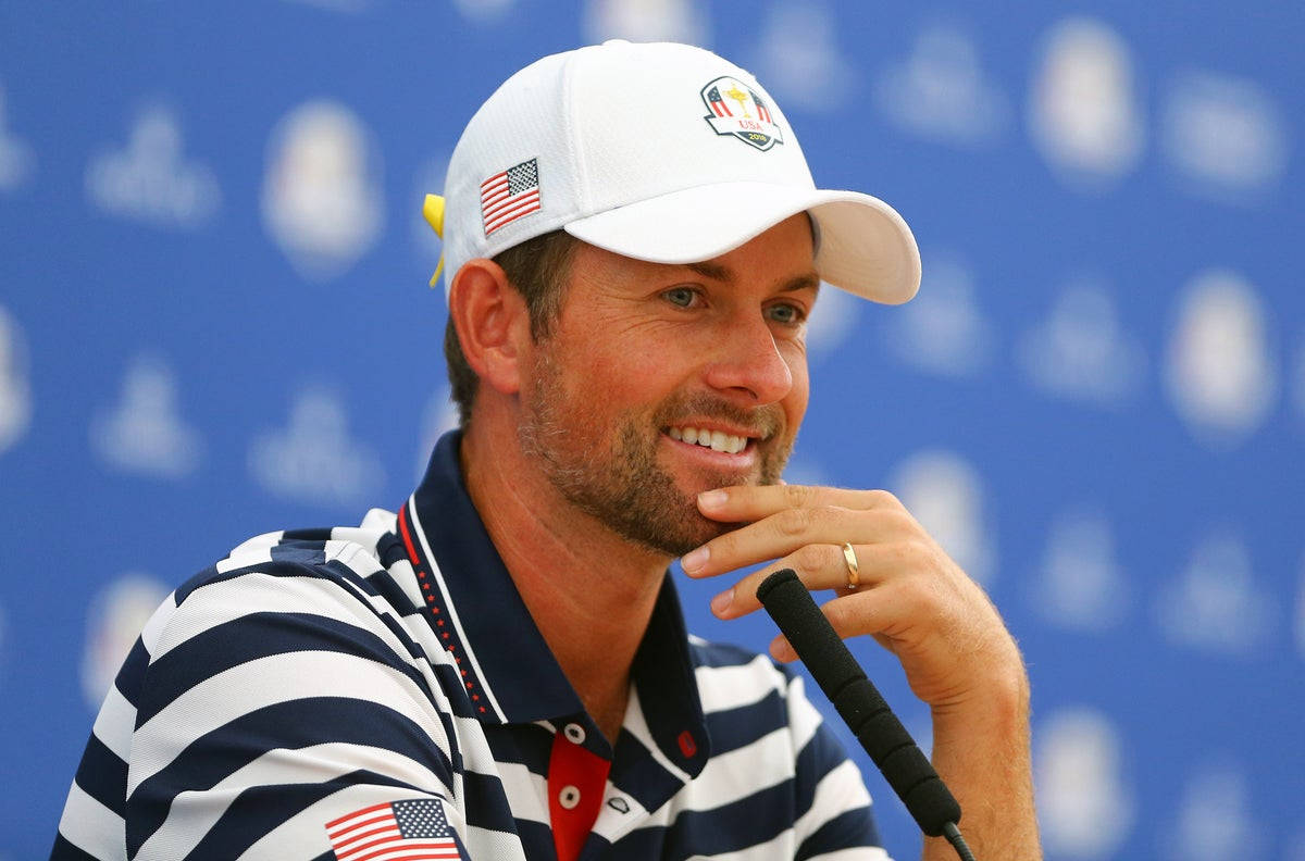 Webb Simpson In A Press Con Wallpaper