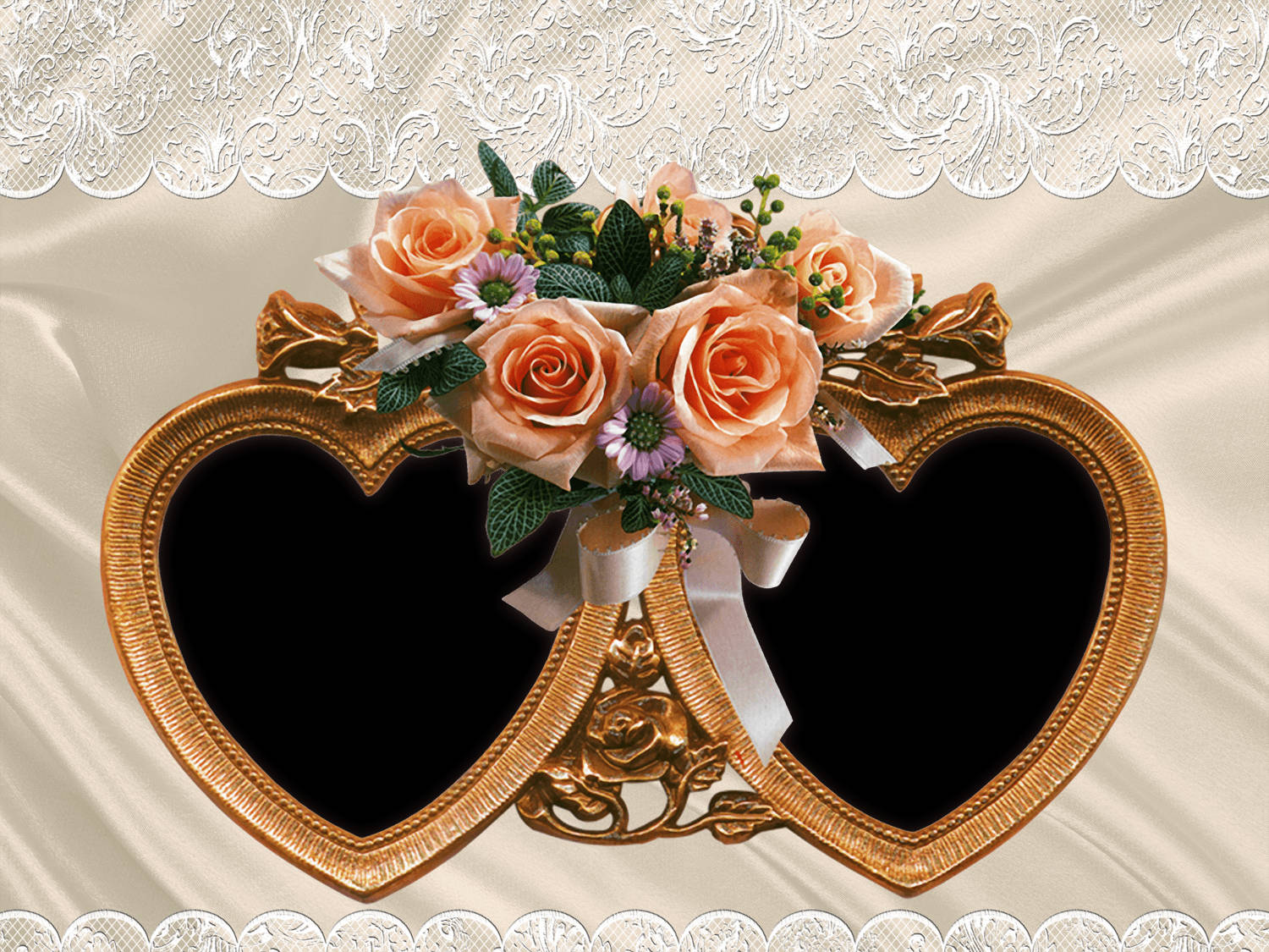 Wedding Album Twin Heart Wallpaper