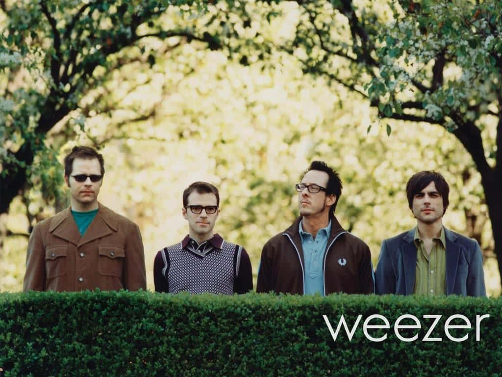 Weezer Band Members Outdoor Portrait Wallpaper