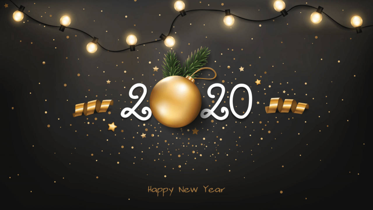 Welcome The Start Of 2020 With A Happy New Year! Wallpaper