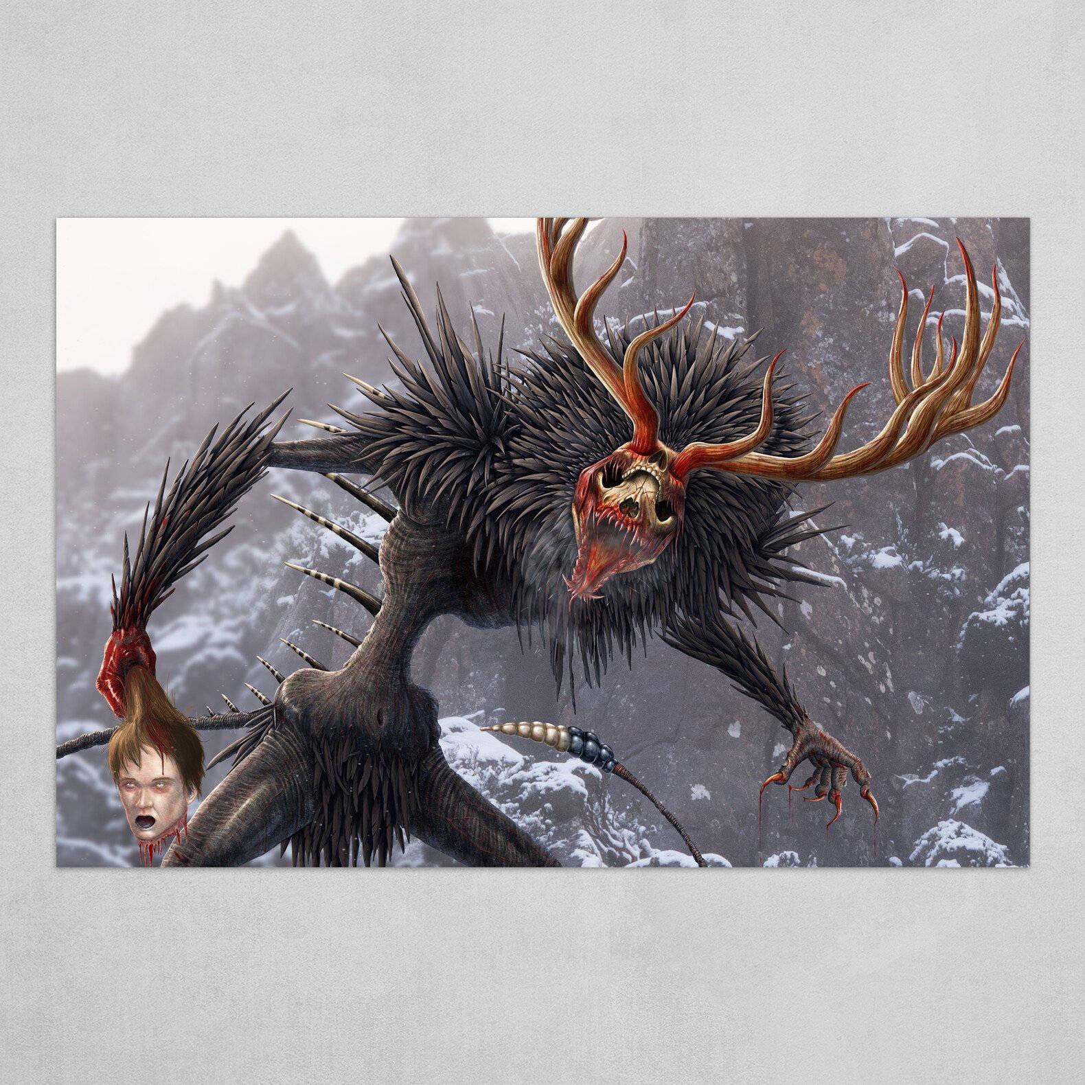 Wendigo With Severed Head Wallpaper