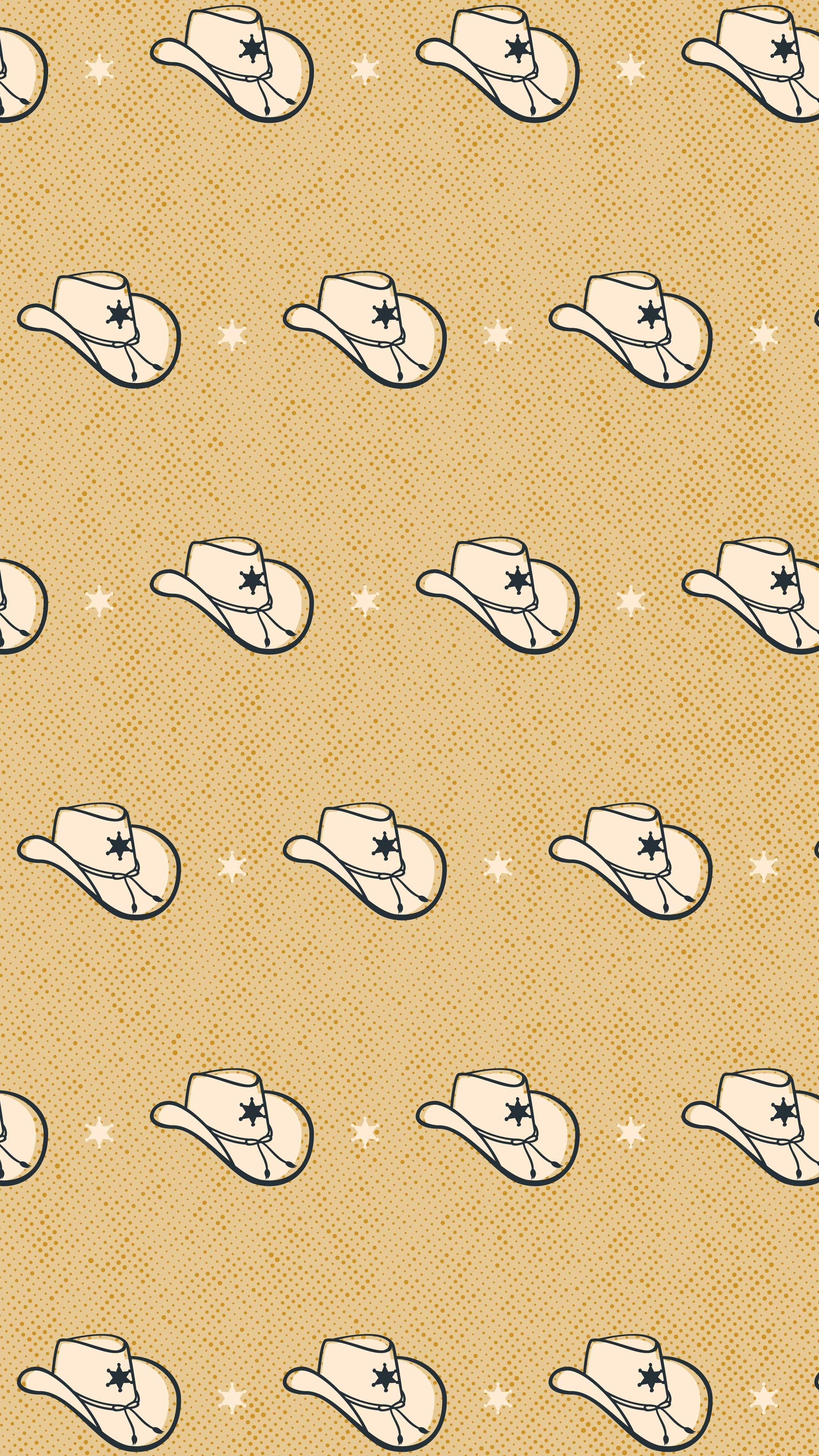 Western Cowboy Hat Aesthetic Wallpaper