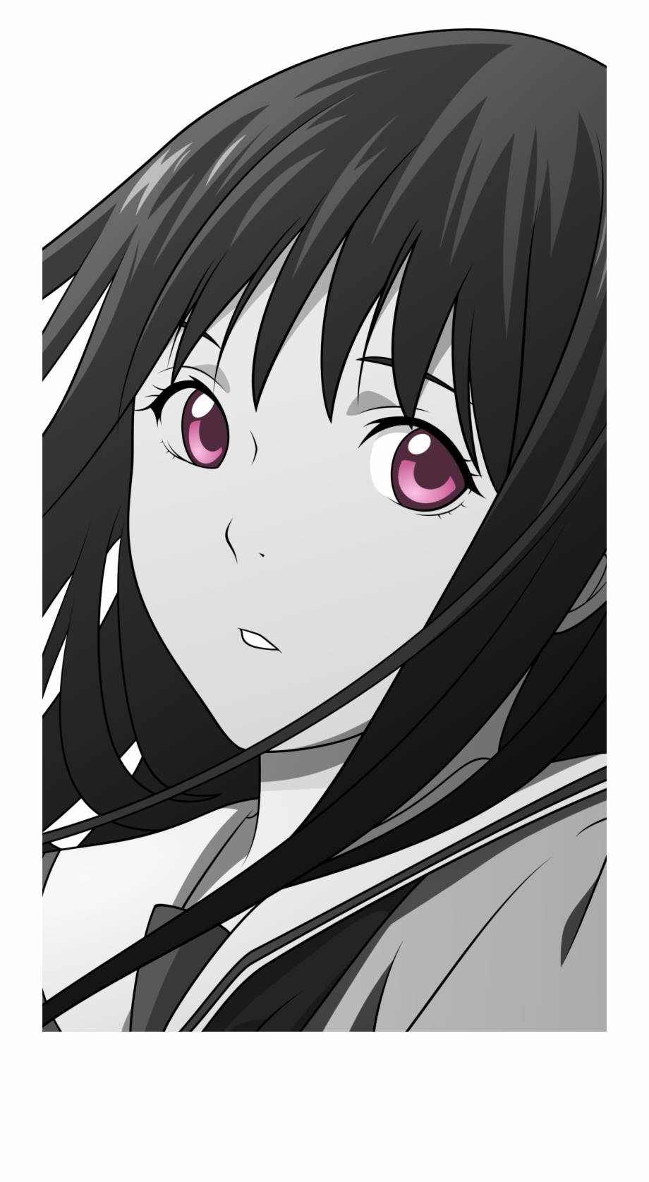 White Anime Hiyori Iki Wallpaper