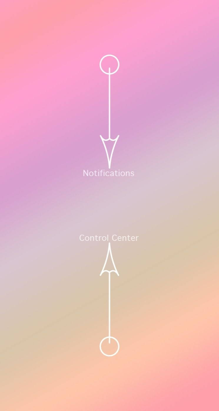 White Arrows Cute Iphone Lock Screen Wallpaper