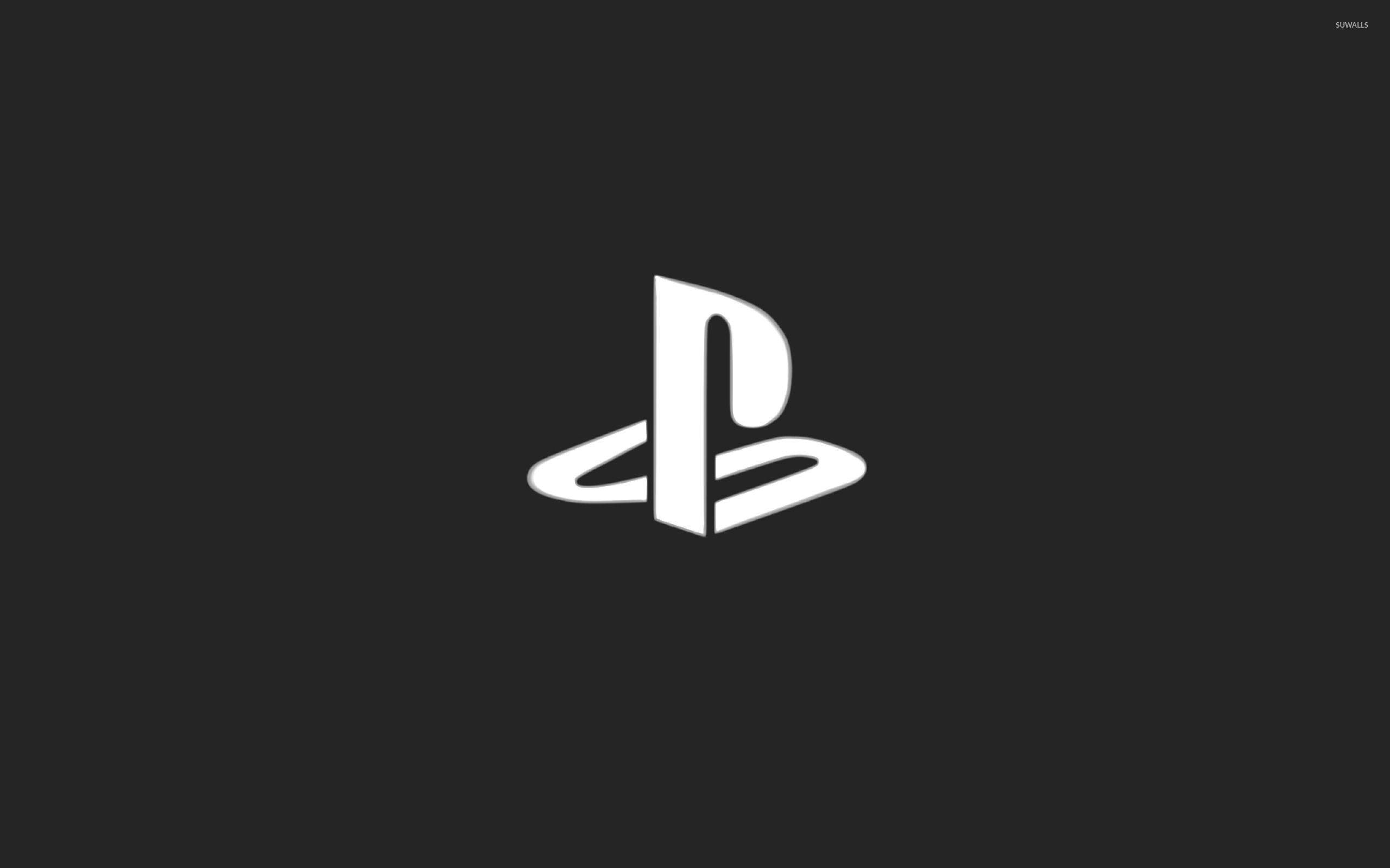 White Black Ps4 Logo Wallpaper