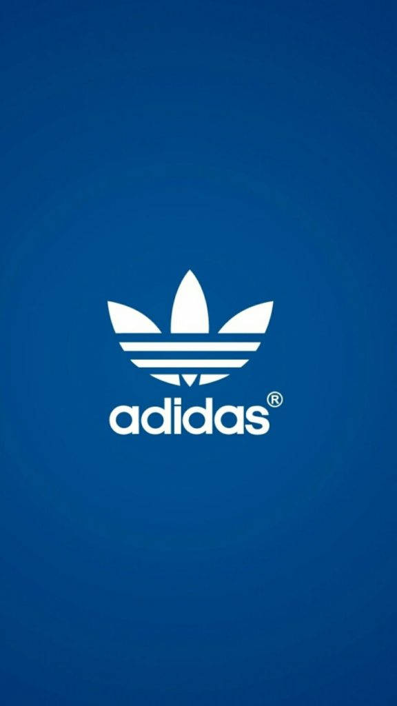 White Three-leafed Logo Adidas Iphone Wallpaper