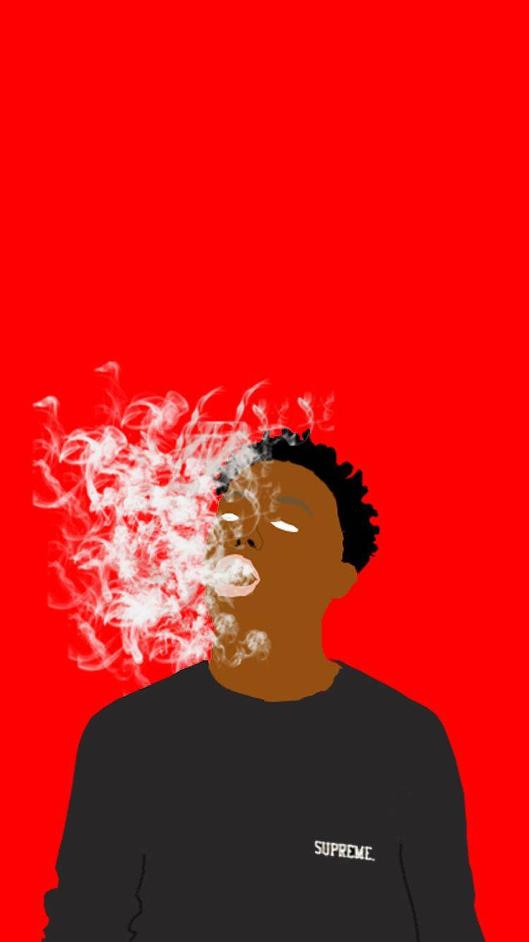 Whole Lotta Red Digital Art Wallpaper