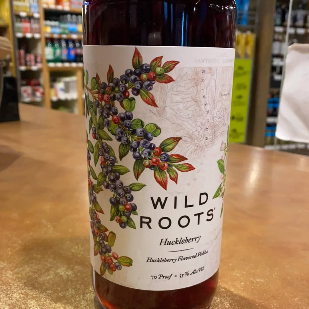 Wild Roots Huckleberry Vodka Bottle Wallpaper