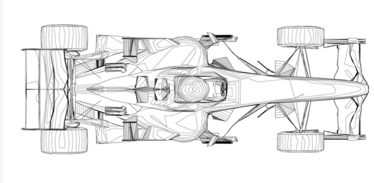 Wireframe F1 4k Wallpaper