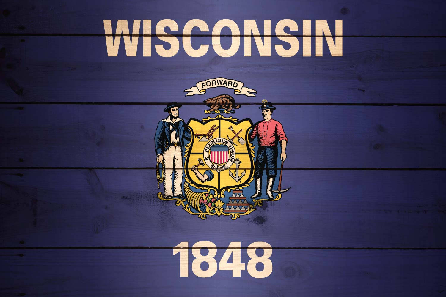 Wisconsin Wooden State Wallpaper