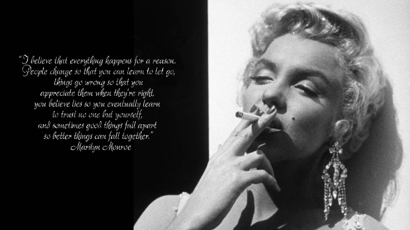 Wise Marilyn Monroe Quotes Wallpaper