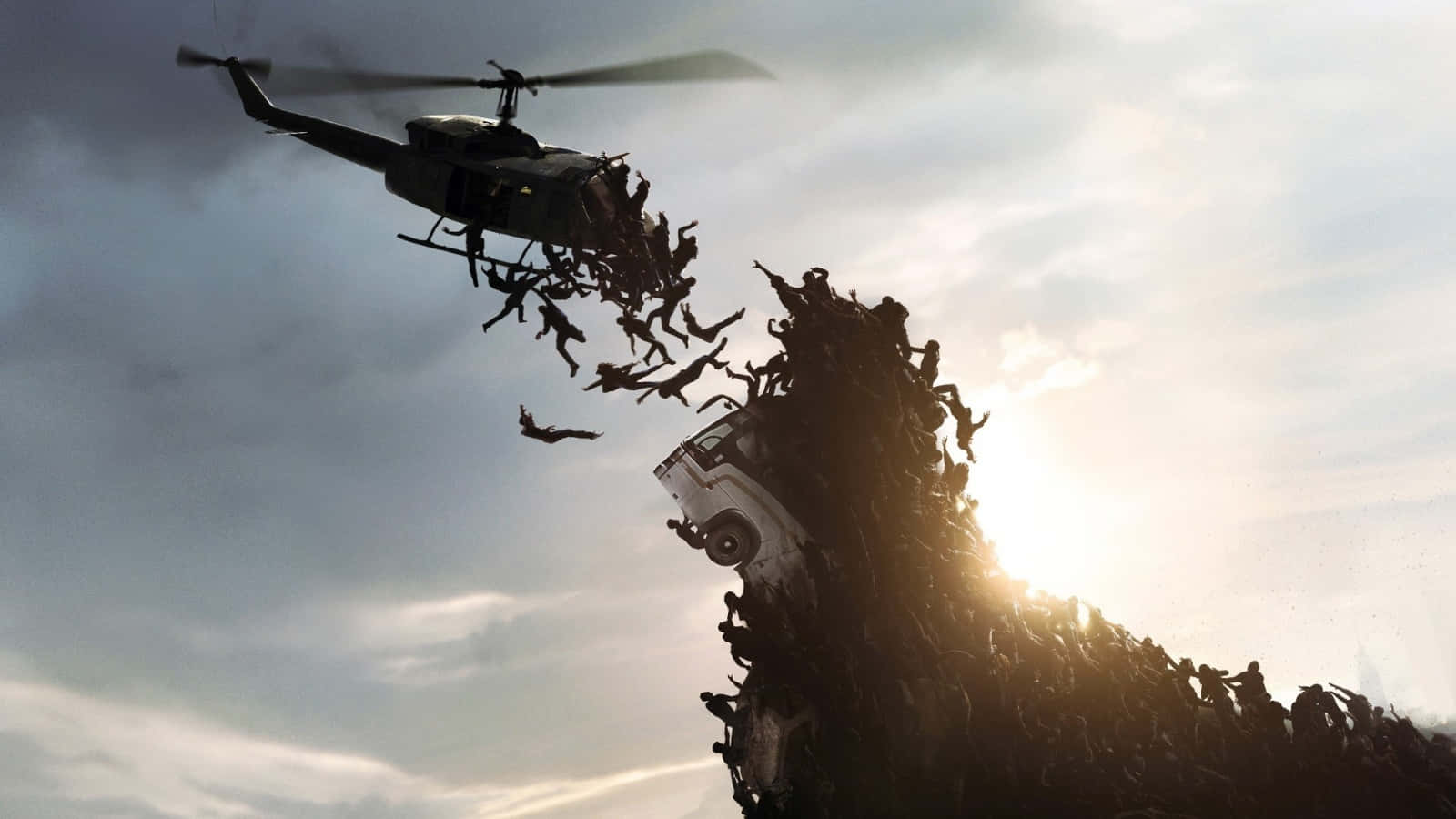 World War Z Cool Helicopter Sunlight Wallpaper