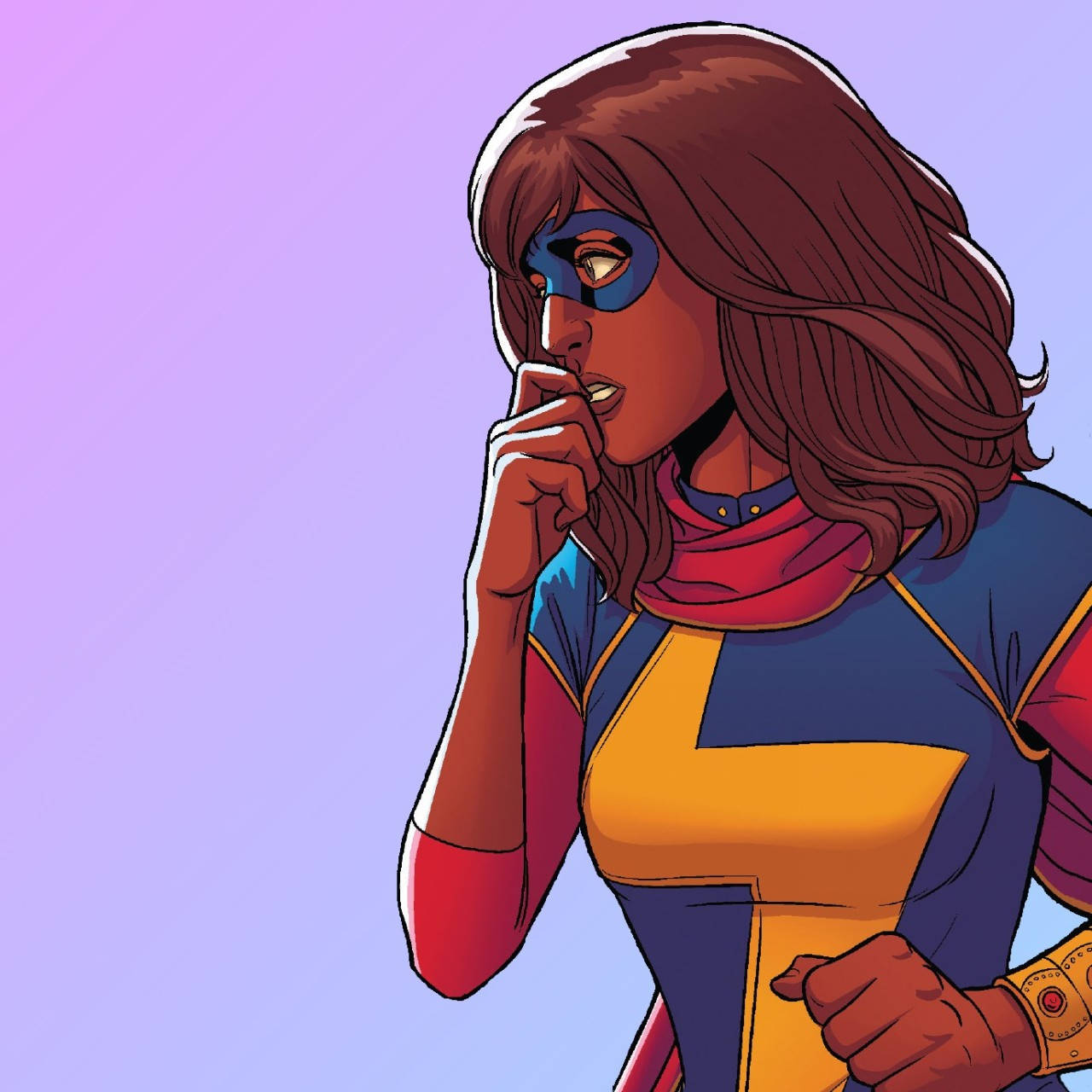 Worried Ms Marvel Wallpaper