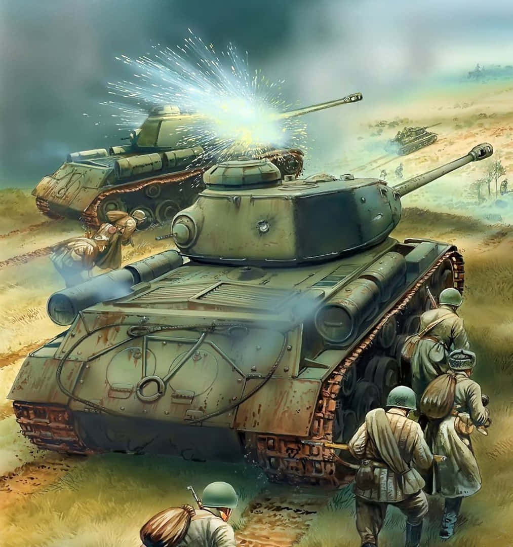 Ww2 Iphone Tank Fighting Wallpaper