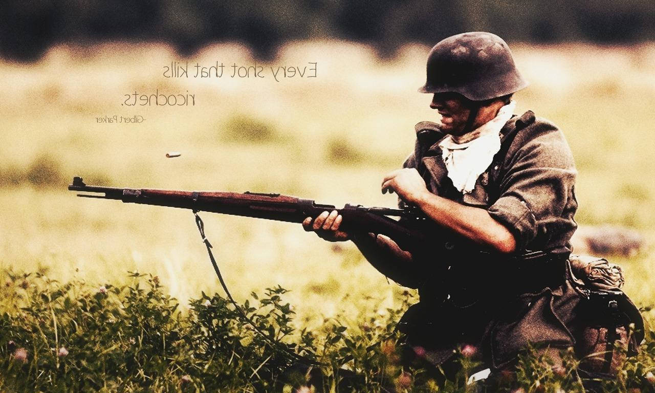 Ww2 Soldier Vintage Wallpaper