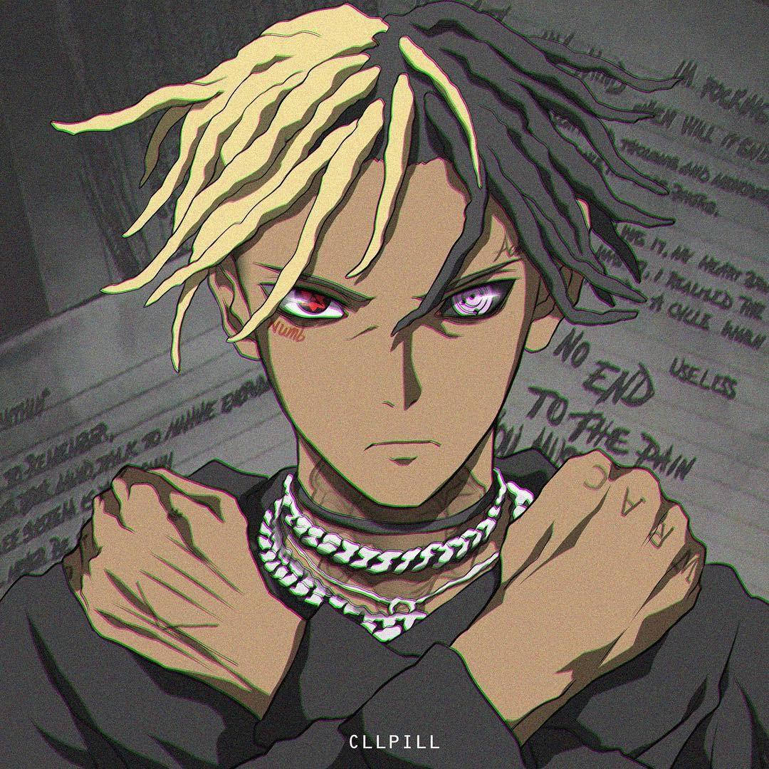 Xxxtentacion Anime Cartoon Wakanda Forever Wallpaper