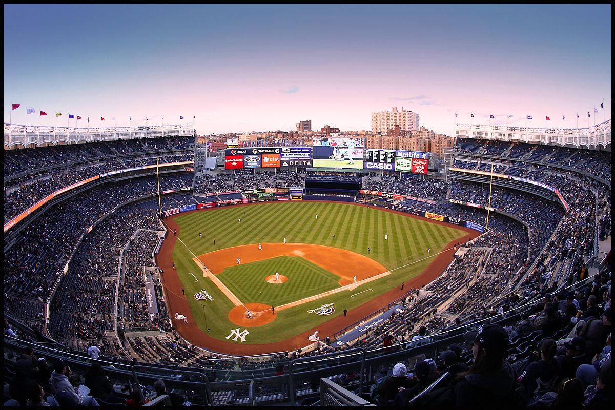 Yankee Stadium Under Pretty Blue Skies Wallpaper