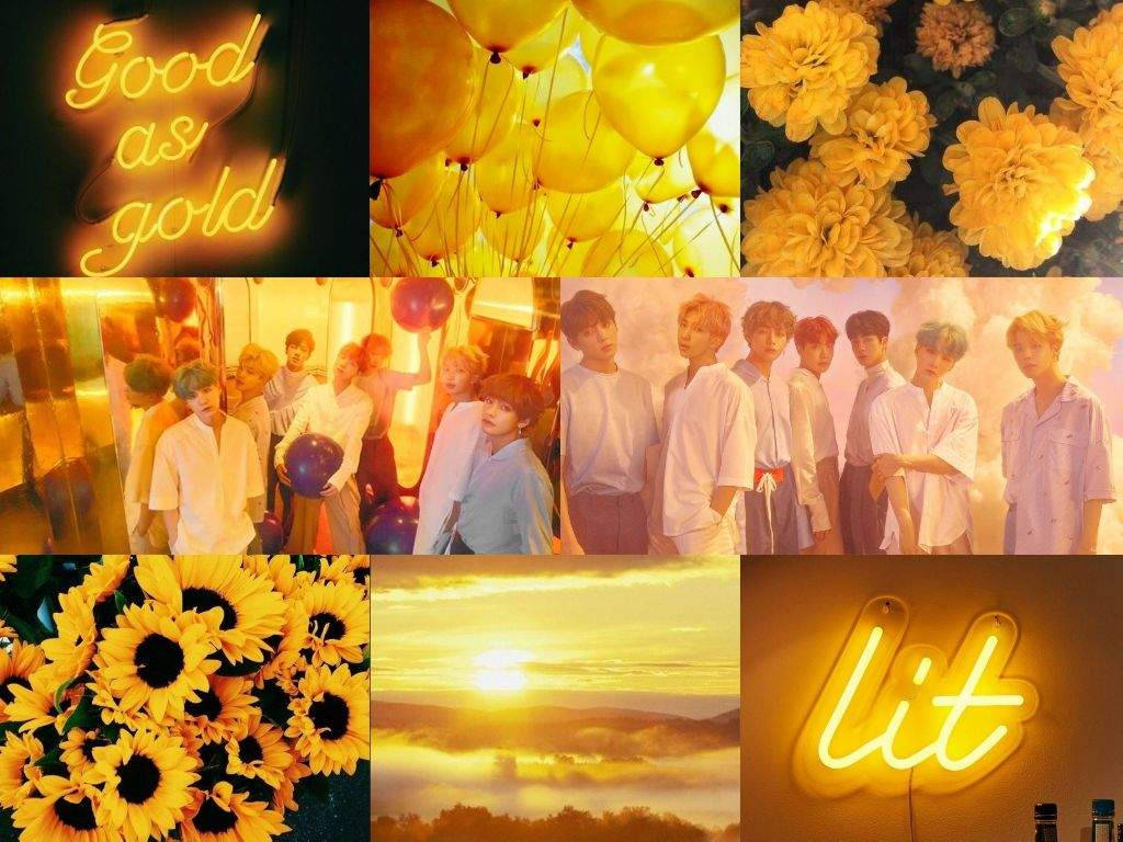 Yellow Aesthetic Bts Wallpaper