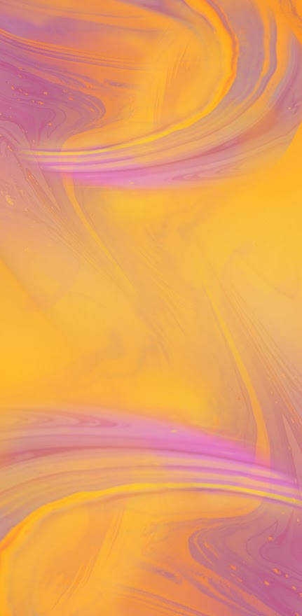 Yellow And Pink Waves Ios Default Wallpaper