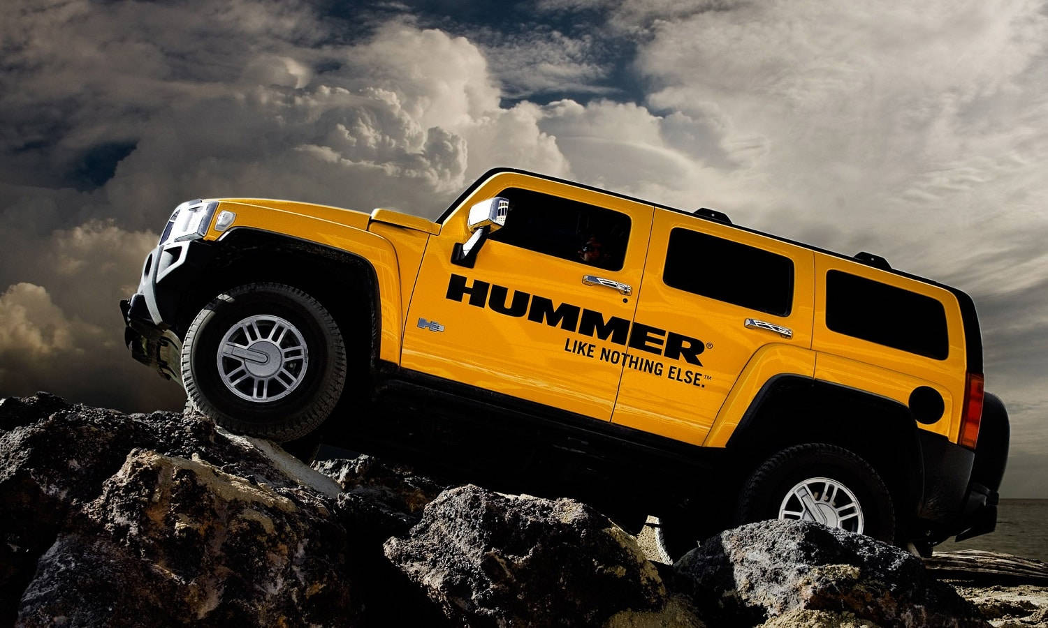 Yellow Hummer Car Wallpaper