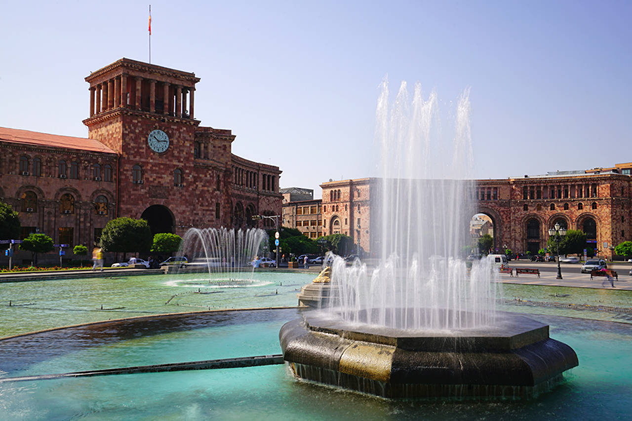 Yerevan's Republic Square Wallpaper