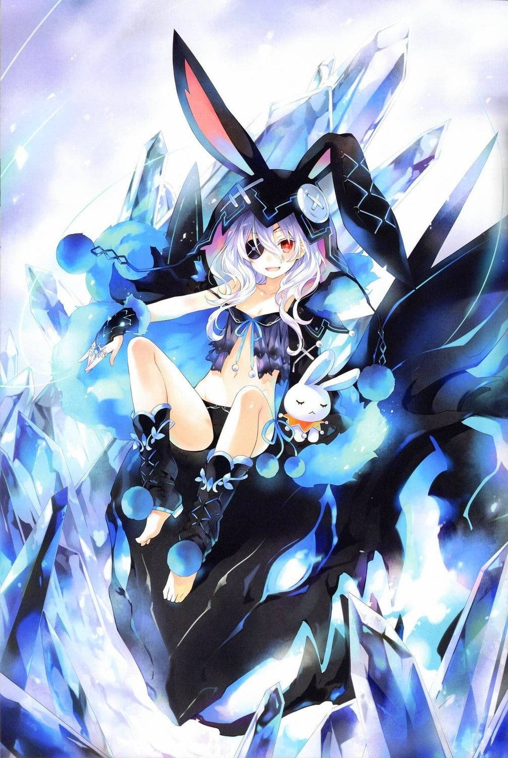 Yoshino Himekawa Black Bunny Wallpaper