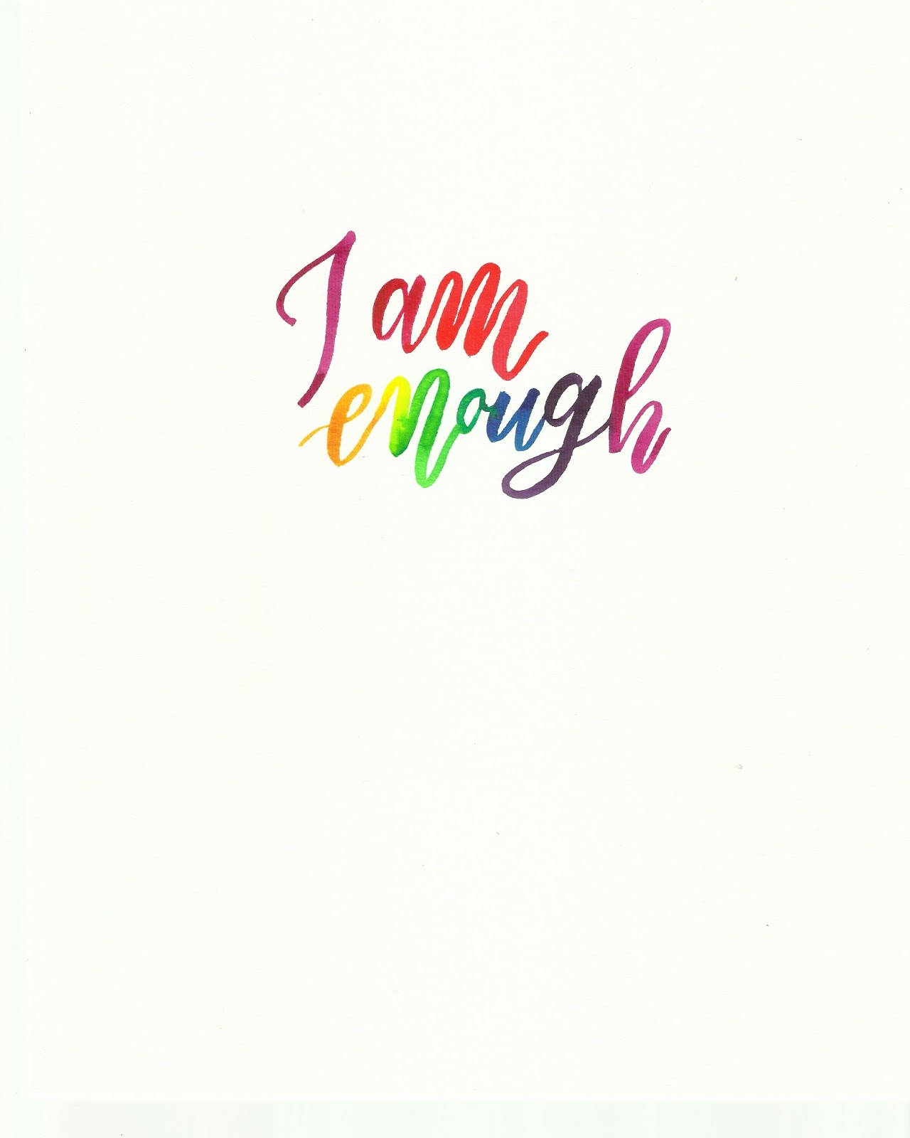 You Are Worthy. You Are Enough. Wallpaper