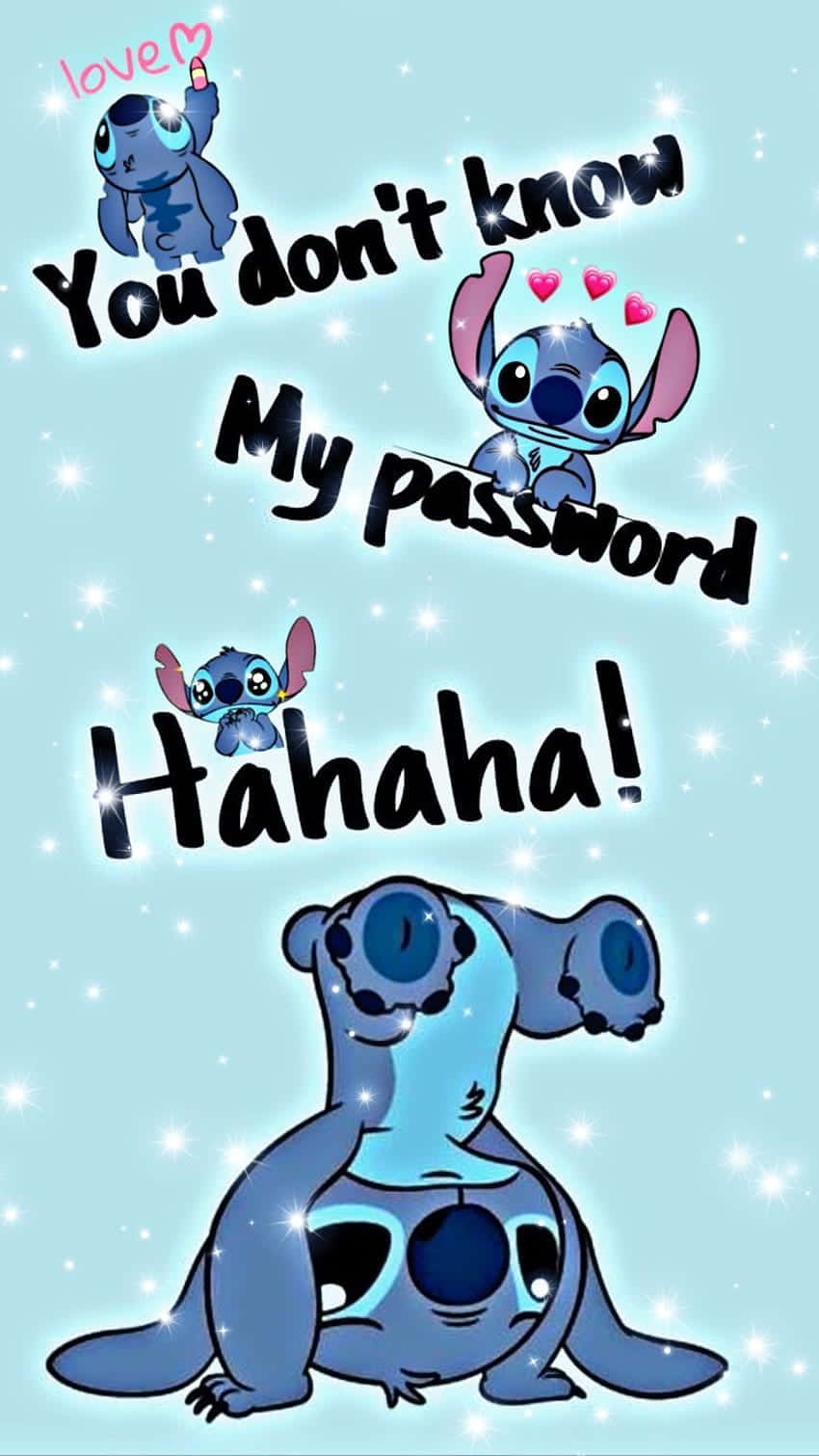 You Dont Know My Password Stitch Graphic Wallpaper