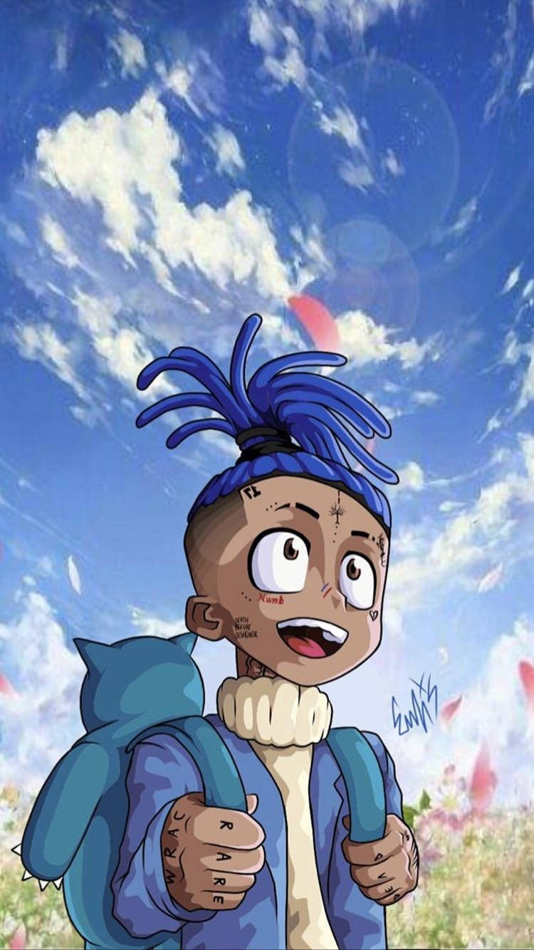 Young Xxxtentacion Anime Cartoon Wallpaper