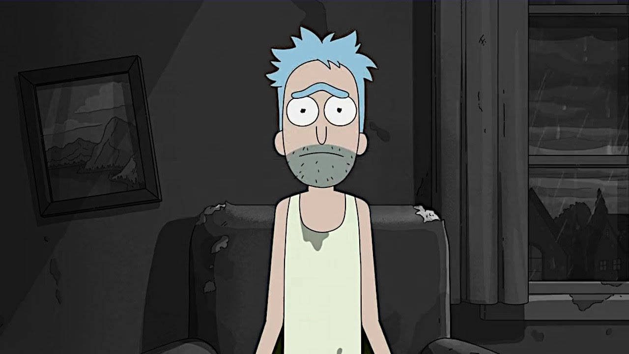 Younger Rick Sanchez Sad Face Wallpaper