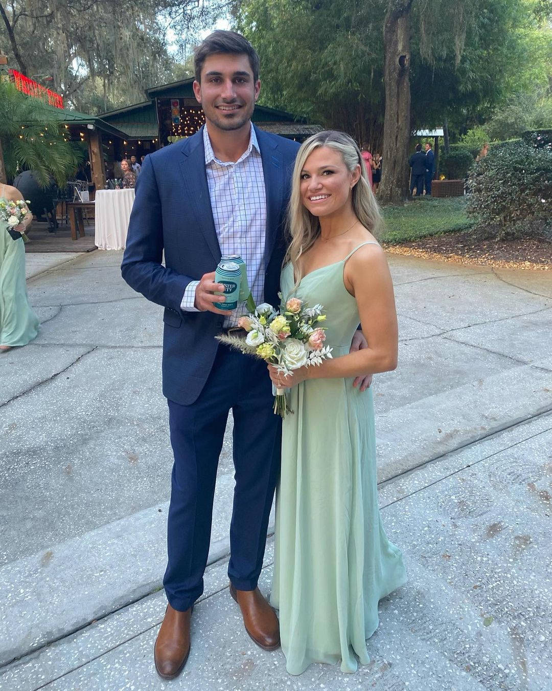 Zach Eflin And Wife For Wedding Wallpaper