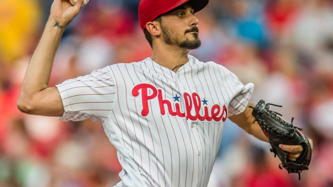 Zach Eflin Focused Expression Wallpaper