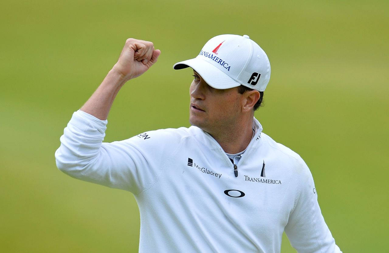 Zach Johnson Raising His Arm Wallpaper