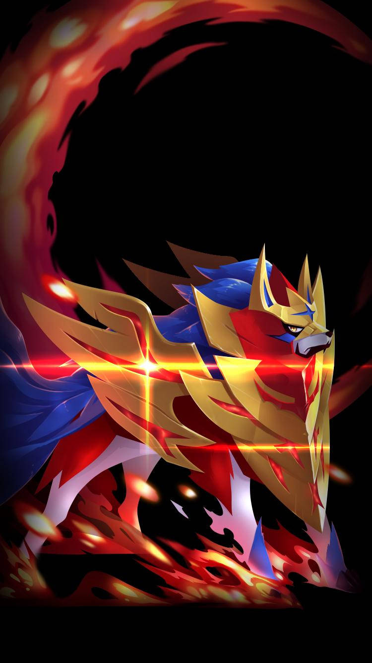 Zamazenta Graphic Drawing Wallpaper