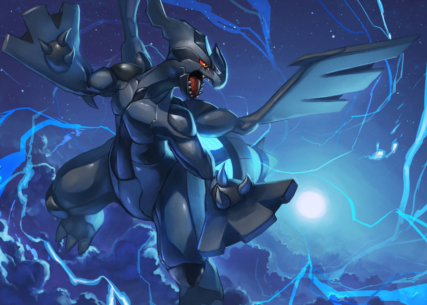 Zekrom Charging Lightning Wallpaper